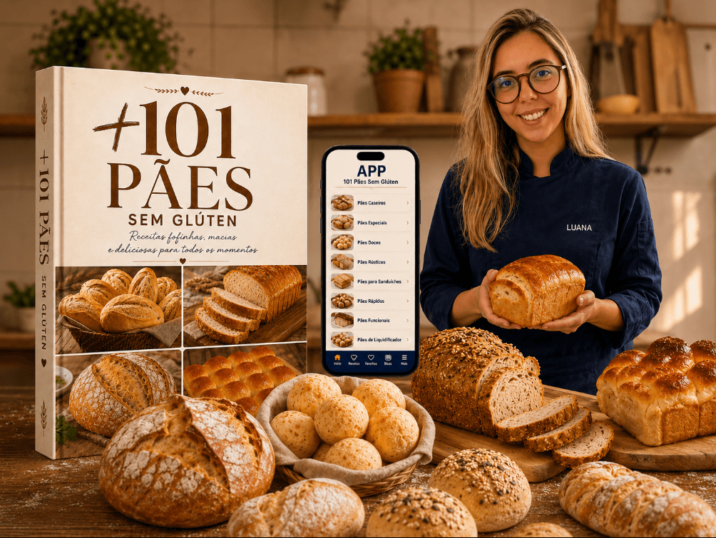 +101 Pães sem Glúten da Chef Luana